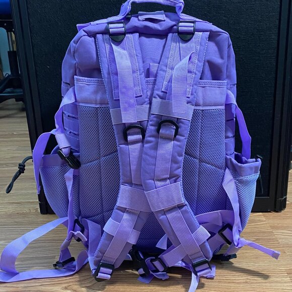 45L Tactical Molle Backpack Purple For Outdoor Travel Or Work Use - Picture 4 of 10